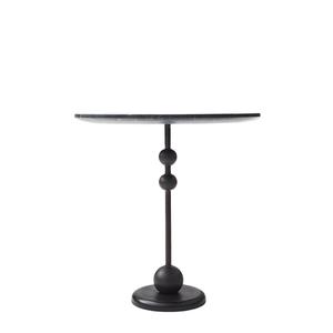 Table design de luxe enduite noire pour la décoration Table de bar ronde Delight Table métallique de forme ronde au design classique - Product Image 4