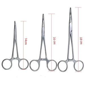 4 piezas de instrumentos dentales: Pinzas de gancho, Pinzas Mosquito de mango micro, Pinzas hemostáticas rectas, Pinzas quirúrgicas - Product Image 2