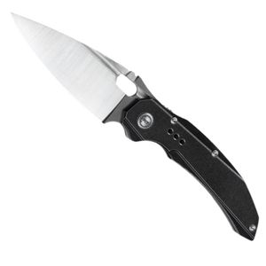 Couteaux de poche pliants haut de gamme avec lame à pointe affûtée, manche en métal texturé et tranchant de précision pour le camping en plein air - Product Image 3