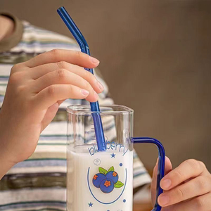 Mug de voyage moderne en <span class=keywords><strong>verre</strong></span> borosilicate vert Pookie avec couvercle et paille, anti-fuite, sans BPA, compatible micro-ondes, transparent, pour café et bière - Product Image 5