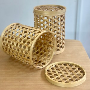 Wedding candy <b>box</b> <b>hamper</b> party favour containers decorative hand-woven bamboo storage boxes - Product Image 3