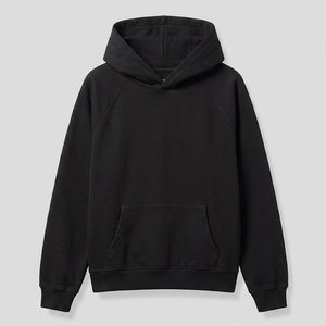 Sweat-shirt à capuche noir pour femme, personnalisé avec logo, 100 % coton tricoté, manches longues, poches, coupe classique, respirant, idéal pour l'automne, vente en gros - Product Image 1