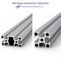 Profilé d'extrusion en aluminium carré à rainure en T M2 2020, qualité industrielle, service de découpe personnalisable, connexion modulaire