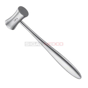 Maillet chirurgical dentaire 185 mm en acier inoxydable allemand, tête de 25 mm de diamètre, poids de la tête 234 g, pour chirurgie générale manuelle - Product Image 3