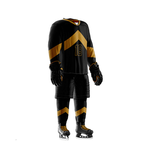 ชุดเสื้อฮอกกี้น้ำแข็งผู้ชายแบบกำหนดเอง สีขาว ชมพู น้ำเงิน ลายทาง แขนยาว ระบายอากาศได้ดี สำหรับผู้ใหญ่ ทุกฤดูกาล - Product Image 5