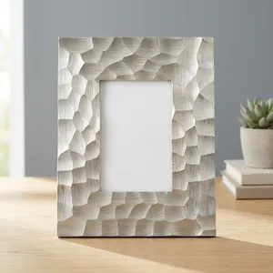Handmade Agate Quartz Marble Photo <b>Frame</b> Luxury Rectangular Tabletop Picture Display Modern Home Office Decorative Gift Premium - Product Image 5
