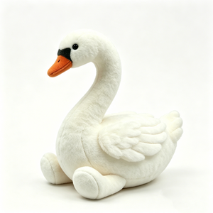 Peluche de cisne blanco, Cisne de peluche, Peluche de cisne realista, Lindo peluche de cisne - Product Image 2