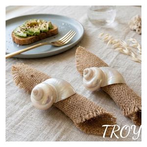 Fournisseur d'anneaux de serviette en coquillage naturel pour les boutiques de cadeaux en gros, les hôtels, les restaurants et les détaillants d'articles ménagers pour la décoration de table - Product Image 5