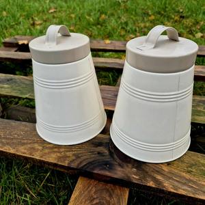 Conteneur de stockage alimentaire en métal, cylindre avec couvercle hermétique, compatible lave-vaisselle, design moderne minimaliste, cuisine, camping, fraîcheur - Product Image 4