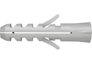 FISCHER S 12 PLUG, Anclaje de pared de nylon, Tacos de plástico de nylon, Tacos rugosos, Tornillo. elementos de fijación del marco - Product Image 2