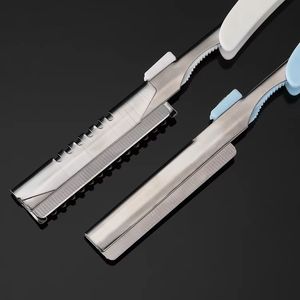 Straight <b>Razor</b> With Stainless Steel <b>Blade</b> And Plastic Handle For Barber Shop Use <b>Single</b> <b>Blade</b> Manual Shaving Tool - Product Image 4