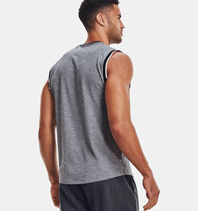 Camisetas sin mangas personalizadas con logotipo OEM de alta calidad, 100% algodón, para hombre, con estampado DTG, estilo vintage, ropa de calle, camisetas sin mangas para hombre. - Product Image 3