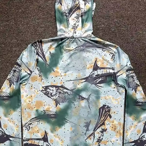 Sweat à capuche de pêche pour homme, imprimé intégral, manches longues, protection solaire UPF 50 anti-UV, pull-over pour activités de plein air - Product Image 5