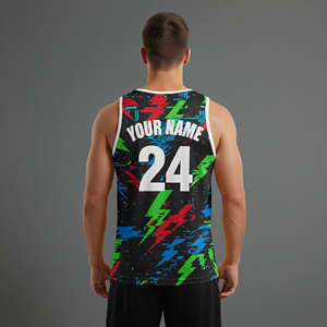 Camisetas de Baloncesto Sublimadas de Alta Calidad con Nombre y Número Personalizados, Transpirables, Impresas, de Verano, que Absorben la Humedad y Protegen Contra los Rayos UV, Unisex - Product Image 2