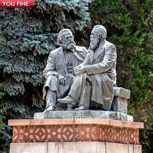 Grande Statua in Bronzo per Esterni, Scultura Commemorativa di <span class=keywords><strong>Marx</strong></span> ed Engels - Product Image 4