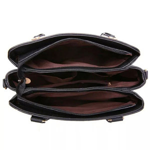 Wholesale 2024 Designer Ladies Purses and Handbags Luxury New Design Real Leather <b>Tote</b> Bags with <b>Canvas</b> Lining - Product Image 5