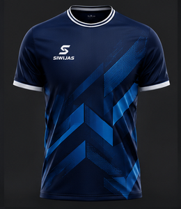 Maillot de football personnalisé pour adultes, 100 % polyester, séchage rapide, extensible dans quatre directions, respirant, manches courtes, tenue d'équipe, automne-été - Product Image 2