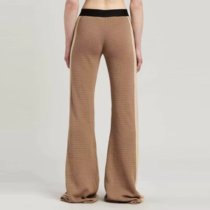 กางเกงวอร์มขาบานทรงสวยคุณภาพสูงสำหรับผู้หญิง เอวยางยืด สวมใส่สบาย เหมาะกับสตรีทแวร์ ใส่ได้ในฤดูร้อน มีเชือกผูกเอว ระบายอากาศได้ดี - Product Image 5