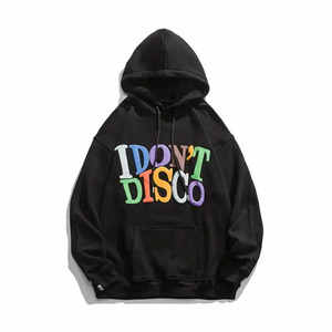 Sweat-shirt à capuche Don't Disco Puff Print pour homme, en coton French Terry, coupe ample, décontracté, automne, avec poche, logo sur le devant, ODM - Product Image 4