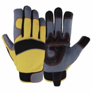 Gants de sécurité industriels robustes en cuir synthétique renforcé, résistants à l'abrasion, gants de travail mécaniques Amara - Product Image 2