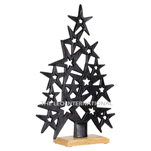 Set of 2 <b>Tree</b> Shape Design Led <b>Lighting</b> Metal <b>Tree</b> Top Christmas Iron Metal Brown Decor Christmas <b>Tree</b> - Product Image 6