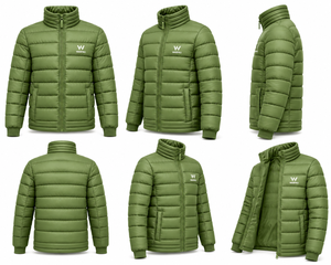 Manteau d'hiver chaud pour homme en tissu canvas 100% polyester, col montant, capuche, fermeture éclair intégrale, coupe-vent, respirant, décontracté - Product Image 6