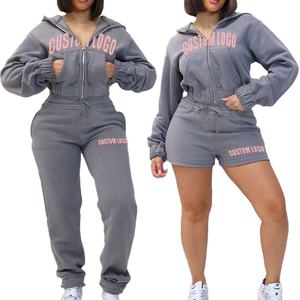 High Performance Interlock Fabric <b>Racer</b> <b>Back</b> <b>Vest</b> and Stretchable Gym Workout Clothing Women Summer Set - Product Image 5