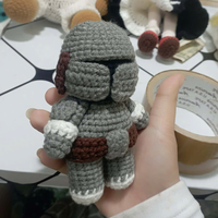 Poupée Amigurumi Classique Faite Main au Crochet, Jouet en Laine Tricoté Personnalisé, Cadeau Décoratif, Vente en Gros, Fabriqué au Vietnam TUYET DUNG 3D