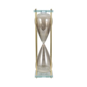 NUEVOS PRODUCTOS: Reloj de Arena Portátil Hecho a Mano, Estilo Moderno de Mediados de Siglo, Ecológico, con Marco Metálico, para Cumpleaños y Diwali - Product Image 1