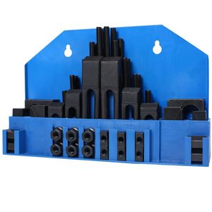 Set di serraggio a T da 58 pezzi per fresatrice con scanalatura da tavolo da 7/16 e perno da 3/8-16 per morsa - Product Image 6