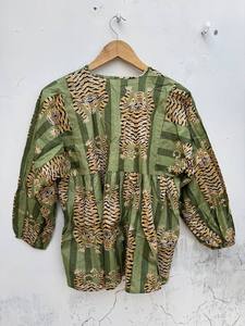 Vestido Mini de Algodón con Estampado de Bloques a la Moda para Mujer, Perfecto para Salidas Informales y Uso en Verano - Product Image 6