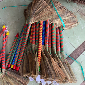 Balai en herbe fait main vietnamien, balai en herbe naturelle écologique fait main pour le nettoyage ménager - Product Image 5