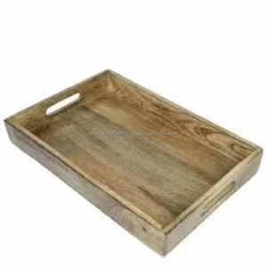 La última bandeja de servicio de madera rectangular hecha a mano, decoración elegante con aniversarios de patrón Vertical y ocasiones de Diwali - Product Image 3