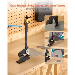 Cesoia Rotativa Manuale Senza Gola per Lamiera in Acciaio Dolce Calibro 16, Costruzione Robusta, Capacità di Taglio 0.06, Macchina per Taglio ad Alta Velocità - Product Image 2