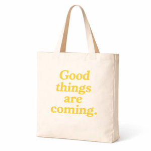 Premium 300gsm Cotton <b>Canvas</b> <b>Tote</b> Bag Inspirational Quote Print Long Handle Eco Friendly Reusable Shopping Bag Custom Logo - Product Image 1