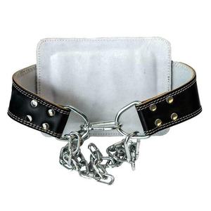 Cinturón de inmersión en cuclillas de cuero de vaca de 6 pulgadas de ancho de alta calidad, cinturón de Fitness personalizado, cadena de acero de 32 \ ", transpirable y pesado - Product Image 3