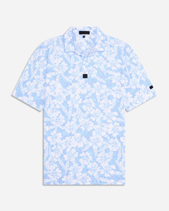 Chemises de golf pour hommes à manches courtes imprimées, rayées, performantes et respirantes - Product Image 1