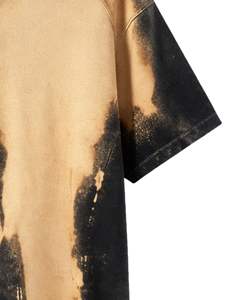 Manufacturer <b>Black</b> Beige <b>Tie</b> Dye T Shirt <b>Men</b> 100% Cotton Crew Neck Short Sleeve Vintage Wash Streetwear OEM Wholesale Tee - Product Image 6