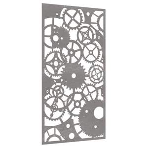 Decoración de Pared de Jardín de Acero Corten de Tamaño Mediano, Arte Metálico Rústico en Tono Marrón - Product Image 3