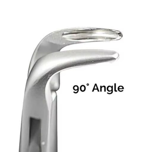 Friedmann Micro Rongeur à os dentaire à 90 degrés, argenté, avec poignée moletée, Instrument chirurgical manuel de Classe I - Product Image 4