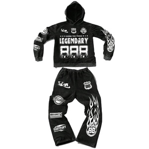 Chándal ajustado para hombre, conjunto de entrenamiento, traje de entrenamiento deportivo, ropa de gimnasio, traje para correr, ropa atlética, ropa de fitness transpirable - Product Image 1