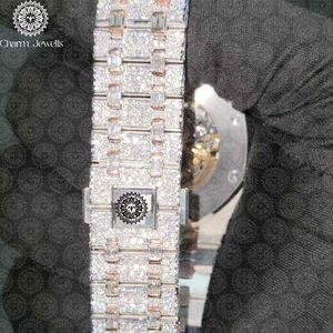 Charm_Jewells Women's Luxury Stainless Steel Mechanical <b>Watch</b> Tonneau <b>Case</b> 38mm Analog Sapphire Dial Folding Clasp - Product Image 3