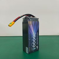 Batterie UAV haute énergie 300 Wh/kg 25000 mAh 22,2 V, grande capacité, longue durée de vol, batterie lithium-ion semi-solide pour drone/UAV