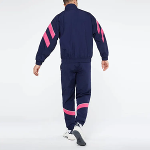 Mens <b>Two</b> <b>Pieces</b> Jogger Tracksuit Windbreaker <b>Mesh</b> Lined Jogging Suit GYM <b>Set</b> Windbreaker Nylon Track Pants and Jacket <b>Set</b> - Product Image 6