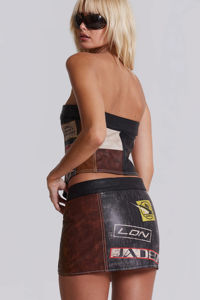 Falda de Cuero Casual para Mujer, Diseño Moderno, Cómoda, Transpirable, Largo Midi, Superventas - Product Image 3