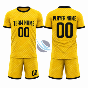 Ensemble de maillots de football personnalisés avec logo imprimé sur le devant, 100% polyester, séchage rapide, taille élastique, tailles adultes unisexes XS-XL, nom d'équipe personnalisé - Product Image 1