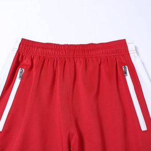 Conjunto Deportivo para Mujer, Color Rojo Sólido, Manga Larga, Pantalones Deportivos, Otoño, Transpirable, Cierre de Cremallera, Corte Regular, 100% Poliéster - Product Image 4