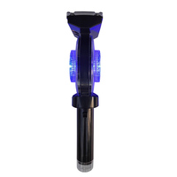 Owleye SWLN10-HL – Balise de signalisation solaire avec poignée, autonomie de 250h, clignotement alterné/clignotement en rafale, LED prismatique haute intensité