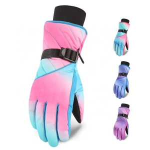 Guantes de Esquí de Cuero Personalizados de Primera Calidad para Adultos, Unisex, Calefactables, Impermeables, Aislantes, Guantes de Seguridad para Invierno - Product Image 1