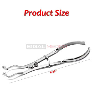 Rubber Dam Light Ivory Forceps 6.88 Inch Stainless Steel German High Quality Reusable Manual Surgical Dental General CE SIGAL - Product Image 4
